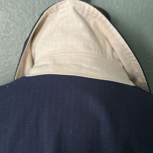 GUCCI navy blue logo appliqué bomber jacket - Picture 9 of 15